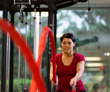 Kirsty at the gym